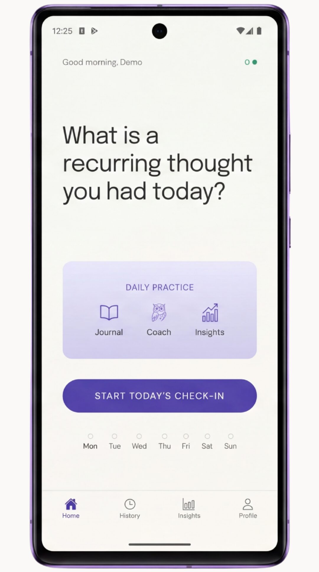 Starting your first check-in